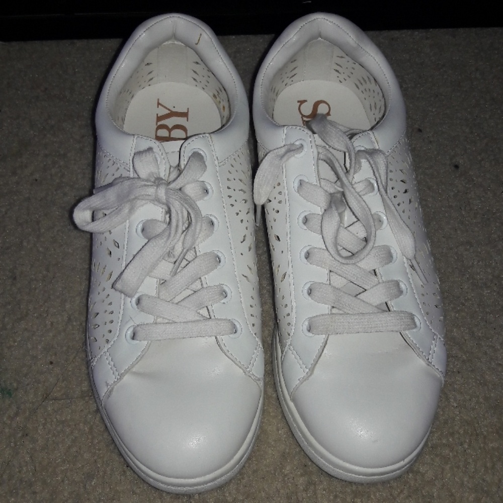 White sneakers
